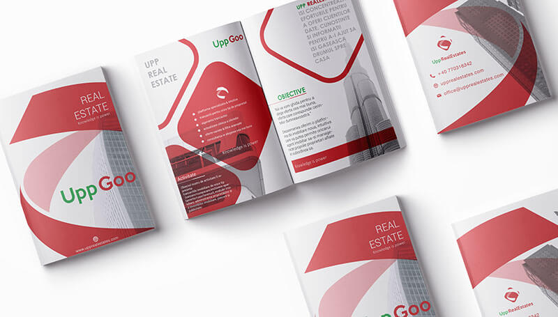 creare flyer 2 pagini bifold a5