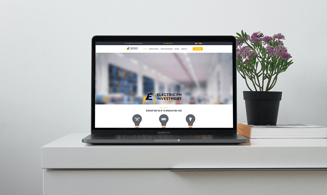 Electric PH Inv. creare site prezentare servicii Electric PH Investment